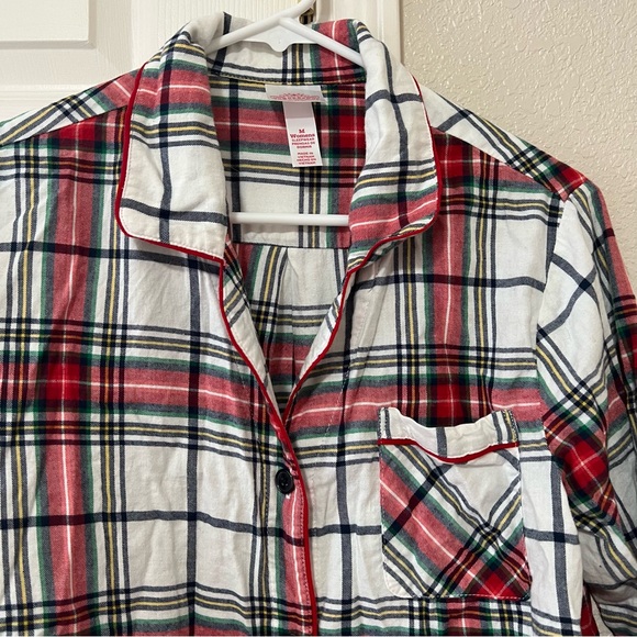Wondershop Plaid Flannel Sleep Shirt Women’s Medium - Picture 4 of 7